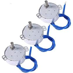 3PCS Electric Synchron Motor Turntable Synchronous Motor 50/60Hz AC 100~127V CCW/CW 4W For Cup Turner,Cuptisserie,Tumbler Cup Rotator, Model or Guide Motor (5-6RPM)