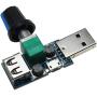 E-outstanding Fan Regulator 5W USB Fan Stepless Speed Controller with Switch DC 4-12V to 2.5-8V