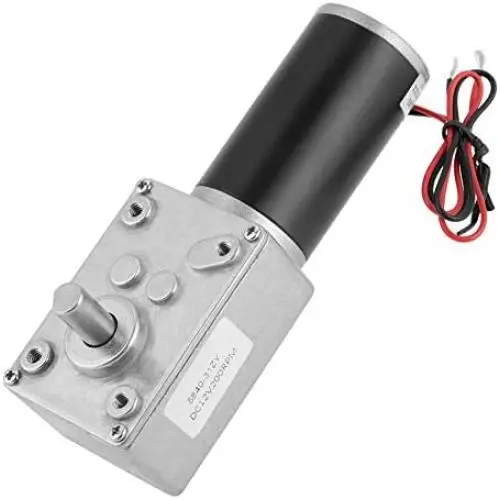 Moteur à engrenage en forme d'évent 12V DC 200RPM, arbre femelle 8mm, réduction turbine à couple élevé. Moteur à engrenage en forme d'évent 12V DC 200RPM, arbre femelle 8mm, réduction turbine à couple élevé.