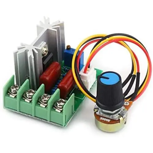AC 50-220V 2000W SCR Electric Voltage Regulator Module Board Output Voltage Stabilizer Transformer Switch Temperature/Motor Speed Controller Light Dimmer