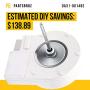 DA31-00146E Refrigerator Evaporator Fan Motor by PartsBroz - Compatible Samsung Fridge - Replaces AP4136569 1486536 PS4138376 - Provides Circulation of Cool Air, Made of Durable Materials