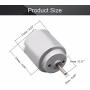 Fielect 2Pcs DC Motor 1.5-6V 5000-20000RPM Micro Motor Mini Motor Electric Motor Round Shaft for RC Boat DIY Airplane Toys Model DIY Hobby