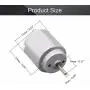 Fielect 2Pcs DC Motor 1.5-6V 5000-20000RPM Micro Motor Mini Motor Electric Motor Round Shaft for RC Boat DIY Airplane Toys Model DIY Hobby