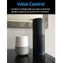Smart WiFi Garage Door Opener Remote Controller, Smartphone App Control, Compatible with Alexa, Google Assistant and IFTTT, No Hub Required