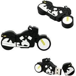Motor Bike USB Drive - Bike Flash Drive for Boys and Girls - Trendy Motor Bike Flash Drive - Back to School Gifts for Kids (Black Motorbike)