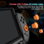 Switch Controller Grip for Nintendo Switch Handheld Mode Ergonomic Design with 6-Axis Gyro Double Motor Vibration and Screen Capture Button