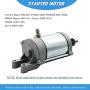 Starter Motor Replacement for Raptor 660 Yamaha 2001 2002 2003 2004 2005 3SX-81890-00-00, 3SX818900000, AP8520003, 410-54035, 41054035, SMU0212, 18760, 18760N
