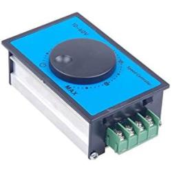 KNACRO DC Brush Motor Speed Controller DC 12V 24V 36V 48V 60V (DC10-60V) 20A Soft-starting 0-100% Speed Range