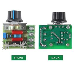 DIANN 2pcs 2000W PWM AC Motor Speed Control Module Dimmer Speed Regulator 50-220V 25A Constant Adjustable Voltage Regulator