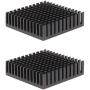 3D Printer Aluminum Heatsink Cooling Radiator, Compatible with NEMA 17 42 Stepper Motor Black