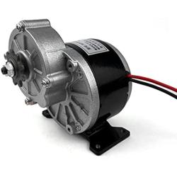 L-faster 250W Brush Gear Bike Motor with Electric Brush Controller and Foot Pedal Accelerator Key Switch Voltmeter