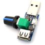 CenryKay DC 5V USB Fan Stepless Speed Controller Regulator Input DC4-12V to 2.5-8V and Speed Control Knob with Switch Function（4PCS)