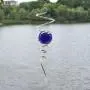 UOUDIO Gazing Ball Spiral Tail Wind Spinner Stabilizer，Indoor Outdoor Decoration Stainless Steel Glass Ball with Hanging Swivel Hook 11