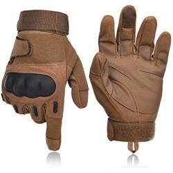 FOCLASSIC Tactical Gloves, Motorcycle Touchscreen Gloves for Men Army Training Military Shooting Gloves for Climbing Hiking Airsoft Outdoor Sports Gloves (Yellow, XL)…