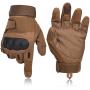 FOCLASSIC Tactical Gloves, Motorcycle Touchscreen Gloves for Men Army Training Military Shooting Gloves for Climbing Hiking Airsoft Outdoor Sports Gloves (Yellow, XL)…