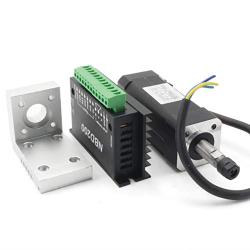 104W ER8 Square Brushless Air Cooled Spindle Motor 10800rpm & NBD200 24V Brushless Driver Without Hall & Clamp for CNC Engraver Machine