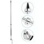 Universal Motorcycle Auto Flagpole Rear for Seat Luggage Rack Mount Flag Pole Accessory(Silver) Flag Pole Motorcycle Flagpole Luggage Rack Pole Car Flagpole Steel Flagpole Universal Flag Holder Flag