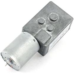 DC 12V 0.1A 0.6RPM Low Speed 25KG.cm High Torque Reducing Gearbox DC Worm Gear Motor