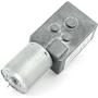 DC 12V 0.1A 0.6RPM Low Speed 25KG.cm High Torque Reducing Gearbox DC Worm Gear Motor