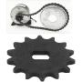 VGEBY Cast Iron Sprocket, 10T Sprocket 12T Sprocket 14T Sprocket for Electric Scooter