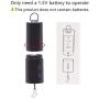 FENDISI Hanging Black Rotating Motor for Wind Spinner and Wind Chimes， Mobile Battery Operated Garden Decor Accessoy，Not Included Battery