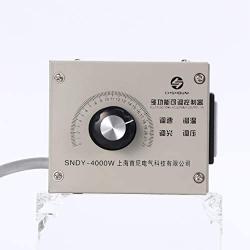 ULTECHNOVO High Power SCR Variable Electric Voltage Regulator Dimmer Motor Speed Temperature Controller AC 220V 4000W for Light Fan (Chinese Type I Plug)