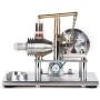 Sunnytech Hot Air Stirling Engine Motor Spark Gap Tesla Coil Artificial Lightning Generator SC02M-WH12