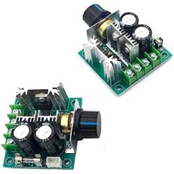 2 Pack 10A 12V-40V DC Motor Speed Controller 12V 24V PWM Variable Speed Regulator Governor Switch With Speed Control Knob for Arduino