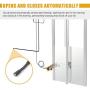 CO-Z 66W Automatic Chicken Coop Opener, Auto Chicken Door Opener and Closer, Electric Poultry House Door Motor Kit with Light Sensor, IR Sensor Safety Mechanism, Remote Controls for Smart Home Farms