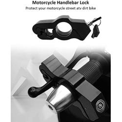Motorcycle Throttle Lock, Universal Heavy Duty Motorcycle Grip Handlebar Lock Fit for Motorbike Sports Bikes Scooter Mopeds ATVs Black