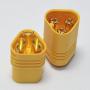 Hobbysky 10 Pairs MT60 Male Female Motor Plug Connector 3.5mm 3-Pole Bullet Connectors Plug Set for RC ESC to Motor with Housing for RC Lipo Battery (10 Pairs)