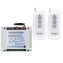 fushionsea Wireless Control Switch DC 12V 24V 36V Motor Forward and Reverse Switch, 2 Channel 30A Relay Remote Control Learning Switch Use for Garage Doors, Window, Motor & More
