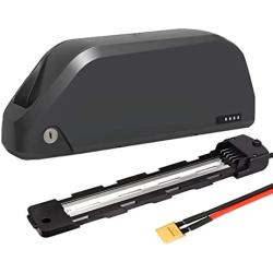 Jieoto 48V Ebike Battery, 13Ah Electric Bicycle Battery with Charger and BMS Protection Board Safe Lock for 200W 350W 500W Motor