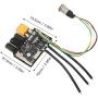 Omabeta Motor Control Switch, 10UF 100V Capacitor Electronic Speed Controller Easy Installation with Heat Sink for RC Vehicle