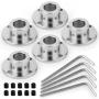 QCQIANG 5PCS 8mm Flange Coupling, Motor Shaft Coupler, Flanged Shaft Mount, for DIY Handmade Model