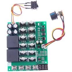 KNACRO DC 12V 24V 36V 48V 10V-55V 60A 3000W PWM Motor Speed Controller Digital Display Brush DC Motor Controller With Forward Stop Reverse Switch Digital Speed Scale 0-100%