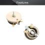 Fielect 100W 1K Ohm Ceramic Wire Wound Potentiometer Linear Rotary Resistor Rheostat with Knob for Industiral Machinery RPM Adjustment