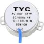 uxcell Synchronous Motor AC 100-127V 15-18RPM 50-60Hz CCW/CW 4W Turntable Gear Box for Microwave Oven