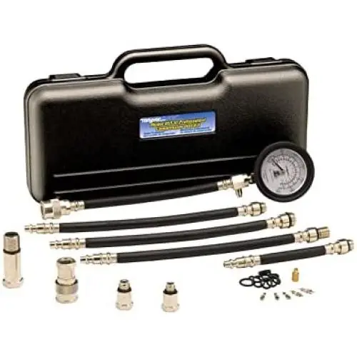 Kit de test de compression par compression MV5530 Professionnel, Incluant tout ce qui est nécessaire pour effectuer des tests de compression secs et humides sur moteurs essence/carburant, Noir Kit de test de compression par compression MV5530 Professionnel, Incluant tout ce qui est nécessaire pour effectuer des tests de compression secs et humides sur moteurs essence/carburant, Noir