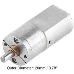 High Torque Turbo Speed Reduction Geared Box Motor DC 12V Reduction Motor for DIY Toys(12V 100RPM)