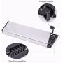Jieoto 36V 10AH 12AH Ebike Battery Lithium Li-ion Folding Bike Replacement Battery Pack with BMS Protection Board Charger, for Electric Bicycle 250W 350W 500W Motor