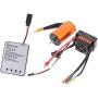 Vehicles-OCS 3660 3300KV Waterproof Brushless Motor + 60A ESC + LED Program Card Spare Parts Vehicles-OCS for 1/10 Remote Control RC Car