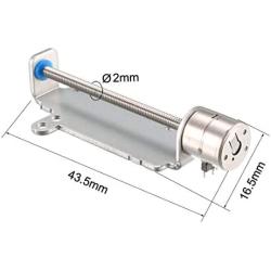 uxcell DC 3V 2 Phase 4 Wire Micro Stepper Stepping Motor Screw for Camera Focusing Motor