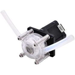 INTLLAB High Flow Corrosion Resistant Vacuum Peristaltic Self-Priming Pump with Stepper Motor 12V/24V High Flow Peristaltic Pump, DP-520-48S