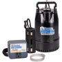 THE BASEMENT WATCHDOG Model SIT-33D 1/3 HP 3,720 GPH at 0 ft. and 3,100 GPH at 10 ft. Cast Iron Submersible Sump Pump Top Discharge and Caged Dual Micro Reed Float Switch and Controller