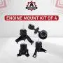 Engine Motor and Transmission Mount Set of 4 - Compatible with Toyota Camry Motor Mounts 2002-2006 2.4L Automatic Trans - Replaces A4203, A4211, A4204, A4207 - Front, Right, Rear, Upper