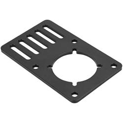 Wendry 3D Printer Motor Mount Plate, NEMA23 Stepper Motor Mounting Plate, Aluminum Mount Plate Flat Bracket for CNC 3D Printer, 3D Printer Parts Motor Mount Holder, 3D Printer Accessories(Black)