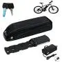 Jieoto E-Bike Pedelec Battery 36V 8Ah 10Ah 12.5Ah 15Ah, Lithium-ion Battery with 2A Charger and BMS Protection Board, for 1000W/750W/500W/350W/200W Electric Lithium Bike Battery Motors