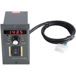 Motor Speed Controller, AC 220V Digital Adjustable Stepless Motor Speed Regulator Switch Board 50Hz 0-1450rpm(400W)