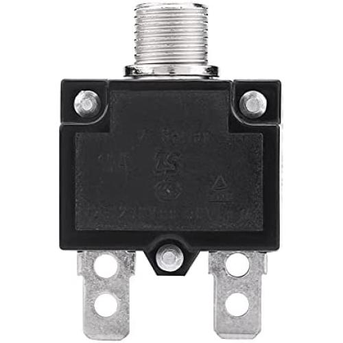 Thermal Overload Protector, AC 125/250V Push Reset Button Circuit Breaker Protector(10A)